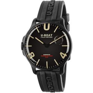 U-BOAT ユーボート DARKMOON ダークムーン SS 44mm クォーツ　IP ブラック 8464【正規品】｜kr-2004
