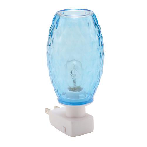ガラスアロマライト コンセント型 ロザンジュブルー (白熱電球付き) イシグロ/21030