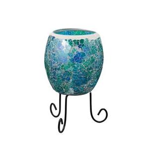 イシグロ ミニモザイクランプ ミラーガラス ブルー 21210