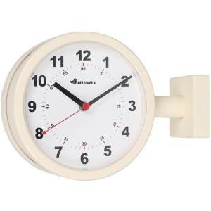 ダルトン(Dulton) ダブルフェイスクロック アイボリー 小ぶりな壁掛け両面時計 S624-659IV 掛け時計、壁掛け時計の商品画像