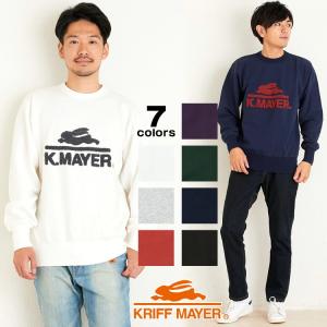 サガラ刺繍スウェットクルー K.MAYER クルースウェット トレーナー カットソー クルーネック KRIFF MAYER クリフメイヤーメンズ