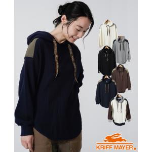 パーカー レディース 秋 冬 サーマル おしゃれ カジュアル ゆったり サーマルチロリアンパーカー KRIFF MAYER LADYS クリフメイヤーレディース 2021FW