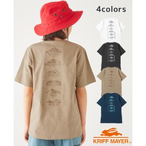 KRIFF MAYER KIDS クリフメイヤー 半袖 Tシャツ 120cm〜170cm キッズ ジュニア 綿100% 山 プリント 通学 小学生 中学生 高校生 楽LUCK-TEE