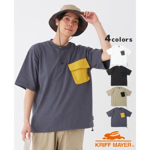KRIFF MAYER クリフメイヤー Tシャツ メンズ 半袖 胸ポケット コットン100%ボディ クルーネック アメカジ カジュアル 夏 ファティーグポケ半袖T