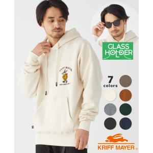 KRIFF MAYER クリフメイヤー メンズ スウェット 長袖 プルオーバーパーカー 刺繍 アメカジ 秋 冬 キャンプラビット裏起毛パーカー
