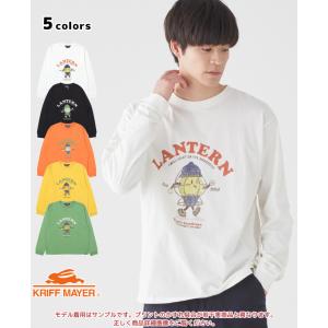 クリフメイヤー KRIFF MAYER メンズ ユニセックス 長袖 Tシャツ プリント アウトドア キャンプ コットン100 カジュアル ツールブラザーズロンT(ランタン)