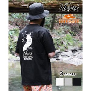 ナンガ クリフメイヤー KRIFF MAYER Tシャツ 半袖 メンズ ユニセックス バックプリント オーバーサイズ ブランドロゴ 夏 NANGAコラボT 琵琶湖