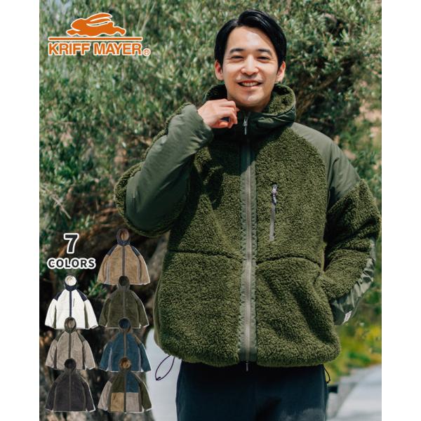 クリフメイヤー KRIFF MAYER メンズ ユニセックス アウター ジャケット ボアフリース 暖...