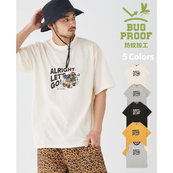 クリフメイヤー KRIFF MAYER メンズ ユニセックス 半袖 Tシャツ 防蚊 虫除け 涼しい ...