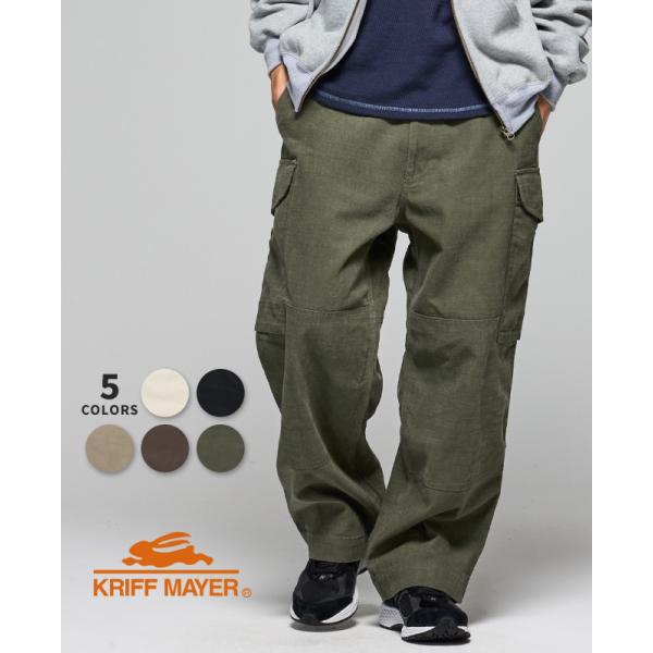 クリフメイヤー KRIFF MAYER メンズ ボトムス ロングパンツ フルレングス ワイドパンツ ...