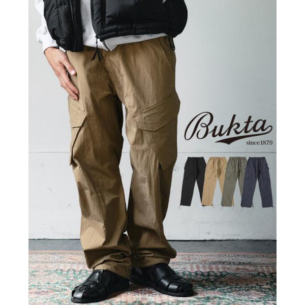 バクタ Bukta メンズ ボトムス ロングパンツ イージーパンツ ウエストゴム ミリタリー カジュ...