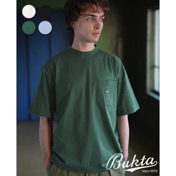 バクタ Bukta メンズ ユニセックス Tシャツ ポケT 胸ポケット 無地 シンプル インナー 丸...