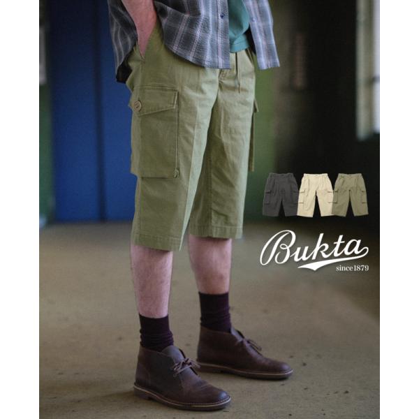 バクタ Bukta メンズ ボトムス ショートパンツ 膝下丈 クロップドパンツ イージーパンツ ウエ...