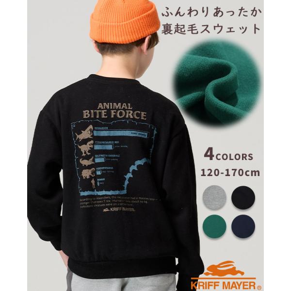 クリフメイヤー キッズ KRIFF MAYER KIDS 長袖 スウェット トレーナー 防寒 動物 ...