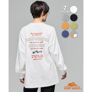 クリフメイヤー レディース KRIFF MAYER LADYS トップス 長袖 ワンポイント Tシャツ 綿100 コットン 春 秋 冬 2025FW ロンT 発泡プリント Aライン チュニック