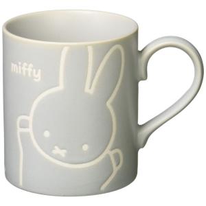 金正陶器 ディック・ブルーナ 「 ミッフィー 」 撥水 マグカップ 約260ml miffy friend グレー 日本製 406136｜krios-shop