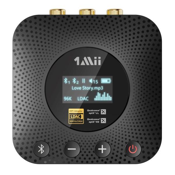 1Mii Bluetooth レシーバー LDAC &amp; APTX HD APTX LL 低遅延 AA...