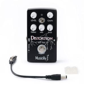 Musiclily Pro Distortion ディストーションギターエフェクター DC 9V アダプター電源エレキギター/ベース用トゥル｜krios-shop