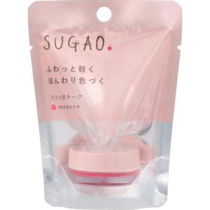 スガオ(SUGAO) スフレ感チーク はなやぎピンク 光を味方にするトーンチェンジパウダー配合 4.8g｜krios-shop