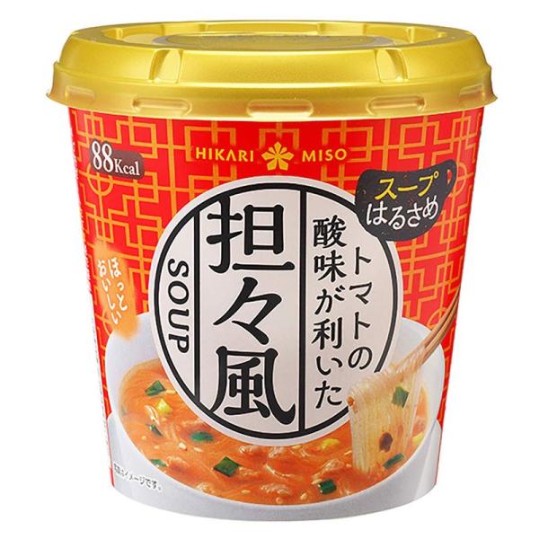 ひかり味噌 カップスープはるさめ トマト担々風 1食 ×6本