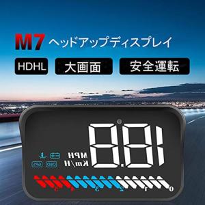 HUDヘッドアップディスプレイ GPSOBD2モード搭載 車載スピードメーター フィルム付き 運転時速がフロントガラスに表示 警報機能付き