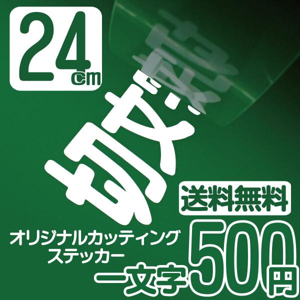 カッティングステッカー 文字高さ24センチ 一文字 エコグレード 製作  アウトドア オーダー 高耐...