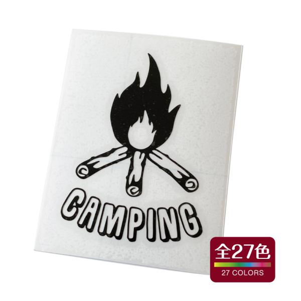 キャンプ アウトドア カッティングステッカー 屋外耐久 耐水 耐熱 おしゃれ かわいい