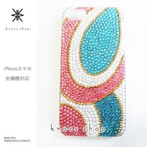 iPhoneX iPhone8 iPhone7 PLUS iPhone6s デコケース デコカバー スワロフスキー ケース カバー 33