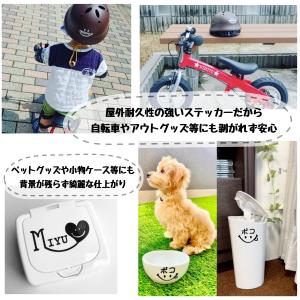 ニコペロお名前シール 名前ステッカー シール名...の詳細画像5