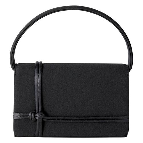 ユミカツラ フォーマルバッグ 15.5×24×6.5cm ブラック K50910927