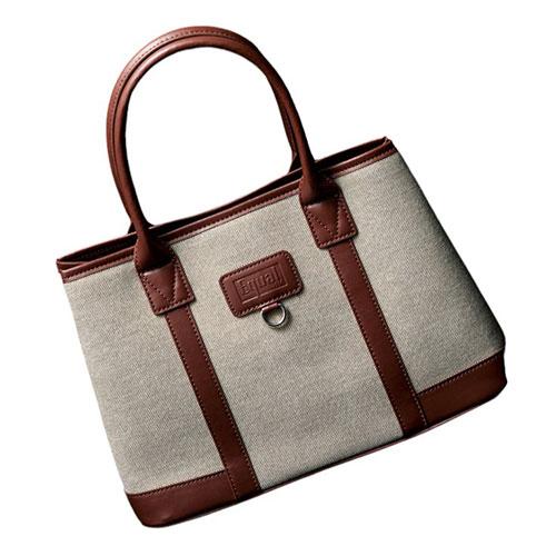 ジュンコ コシノ イコール エルガリー手提げバッグ 20×39×12.5cm マグネット開閉式 ブラ...