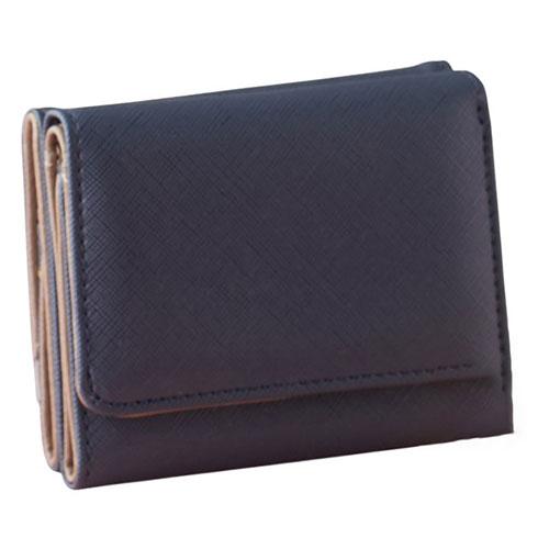 ジュンコ コシノ イコール 三つ折り財布 ネイビー K60415415
