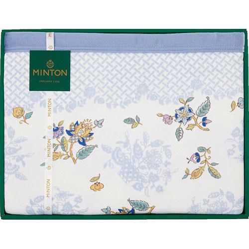 ミントン ソフトコットンケット ブルー 140×200cm B1148554