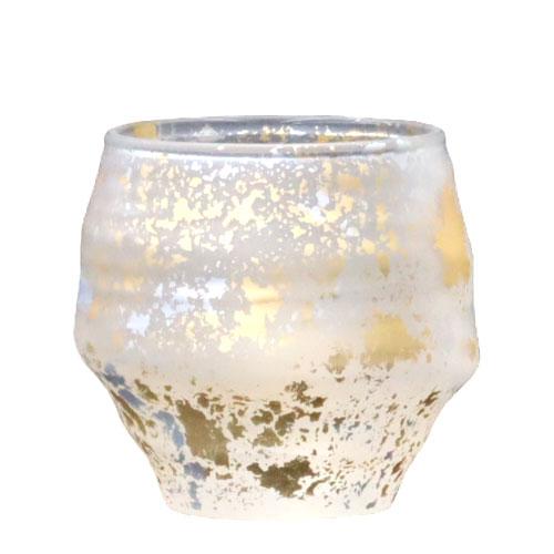 ウチキ 喜箔グラス ぐい呑 金箔・銀箔を使った石川県・山中漆器由来の伝統工芸品 KH-001