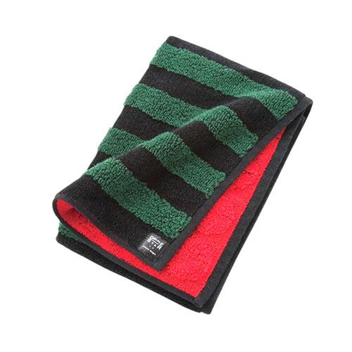 楠橋紋織 colour magic フェイスタオル スイカ/レッド (36×83cm・綿100%) ...