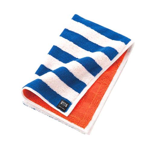 楠橋紋織 colour magic フェイスタオル ピカソ/オレンジ (36×83cm・綿100%)...