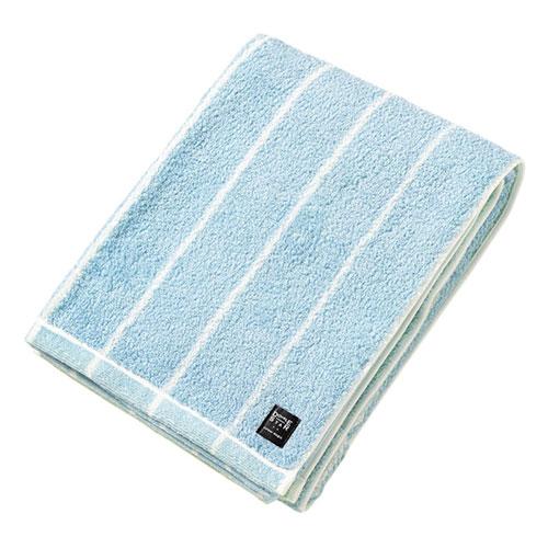 楠橋紋織 DOUBLE STAR ニュアンスカラー バスタオル ブルー (60×120cm・綿100...