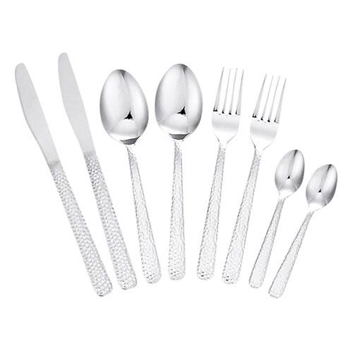 燕匠一 鎚目カトラリー8点セット 〔ディナーナイフ・ディナースプーン・ディナーフォーク・コーヒースプ...