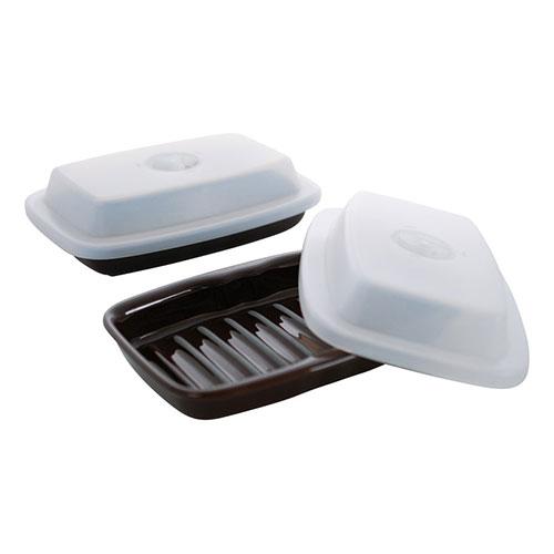 ケデップ マイクロウェーブヒートプレート2P クリア K60704827