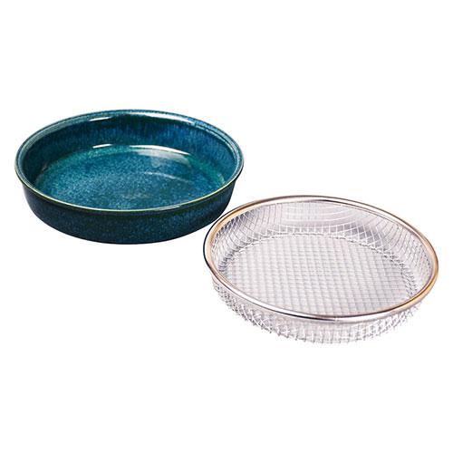 ケデップ ダイニングバスケット 〔本体約φ21.3×4.5cm・ザル約φ19×3.3cm〕 C711...