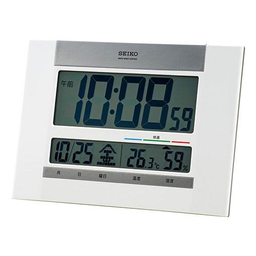 セイコー 電波デジタル掛置兼用時計 〔約180×260×22mm〕 22621006