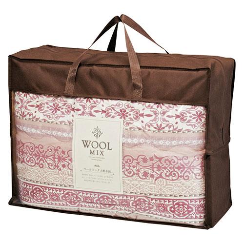 ウールミックス ウール混肌ふとん ローズ 140×190cm 保温力 適度な弾力が体に心地よく寄り添...