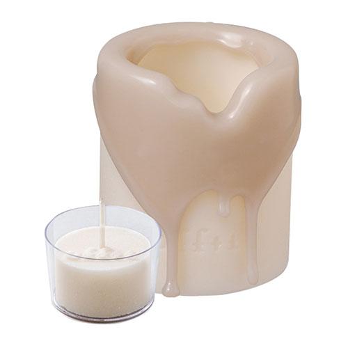 ペガサスキャンドル offti オフティ アロマキャンドルホルダー トロリ グレージュ/キンモクセイ...