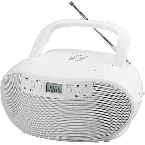 WINTECH CDラジオ ホワイト KC-132W