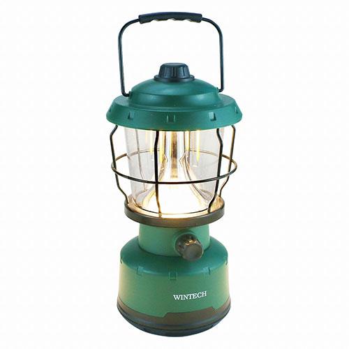 WINTECH キャンピングLEDランタン(充電式) オリーブ KCL-333R