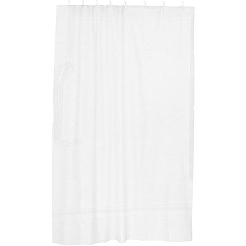 ARTEC シャワーカーテン ホワイト 130×178cm フック付き ATC33000