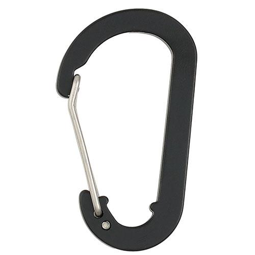 蝶屋物産 SD-38 アルミカラビナ ワンタッチ装着 軽量で丈夫な便利カラビナ ブラック ATC46...