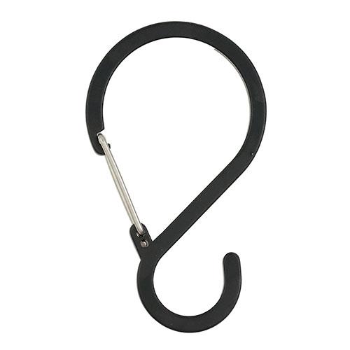 蝶屋物産 Sフックカラビナ 中 S字型で掛けやすい 多用途に使える軽量カラビナフック ブラック AT...