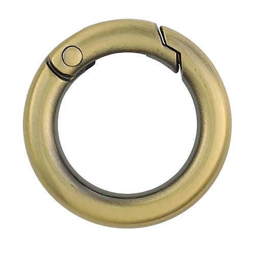 蝶屋物産 No.136 キャストカラビナ 25mm 鍵や小物の携帯に便利 丸型のカラビナ ニッケル ...