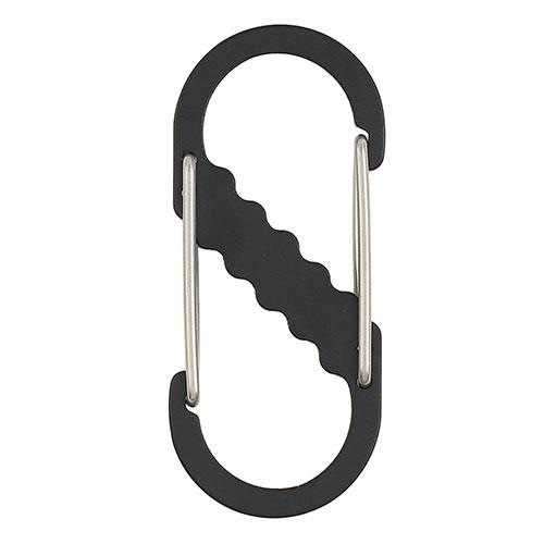 蝶屋物産 SA-3 Wフックカラビナ W構造で分けて使える 便利なS字型カラビナ ブラック ATC4...